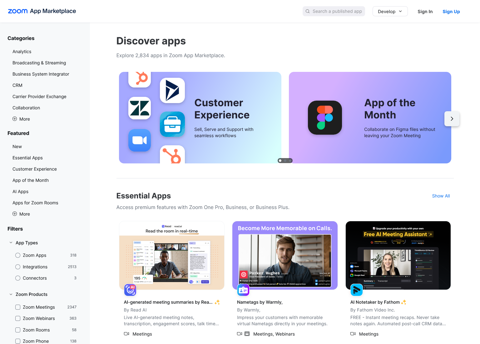 Zoom App Marketplace